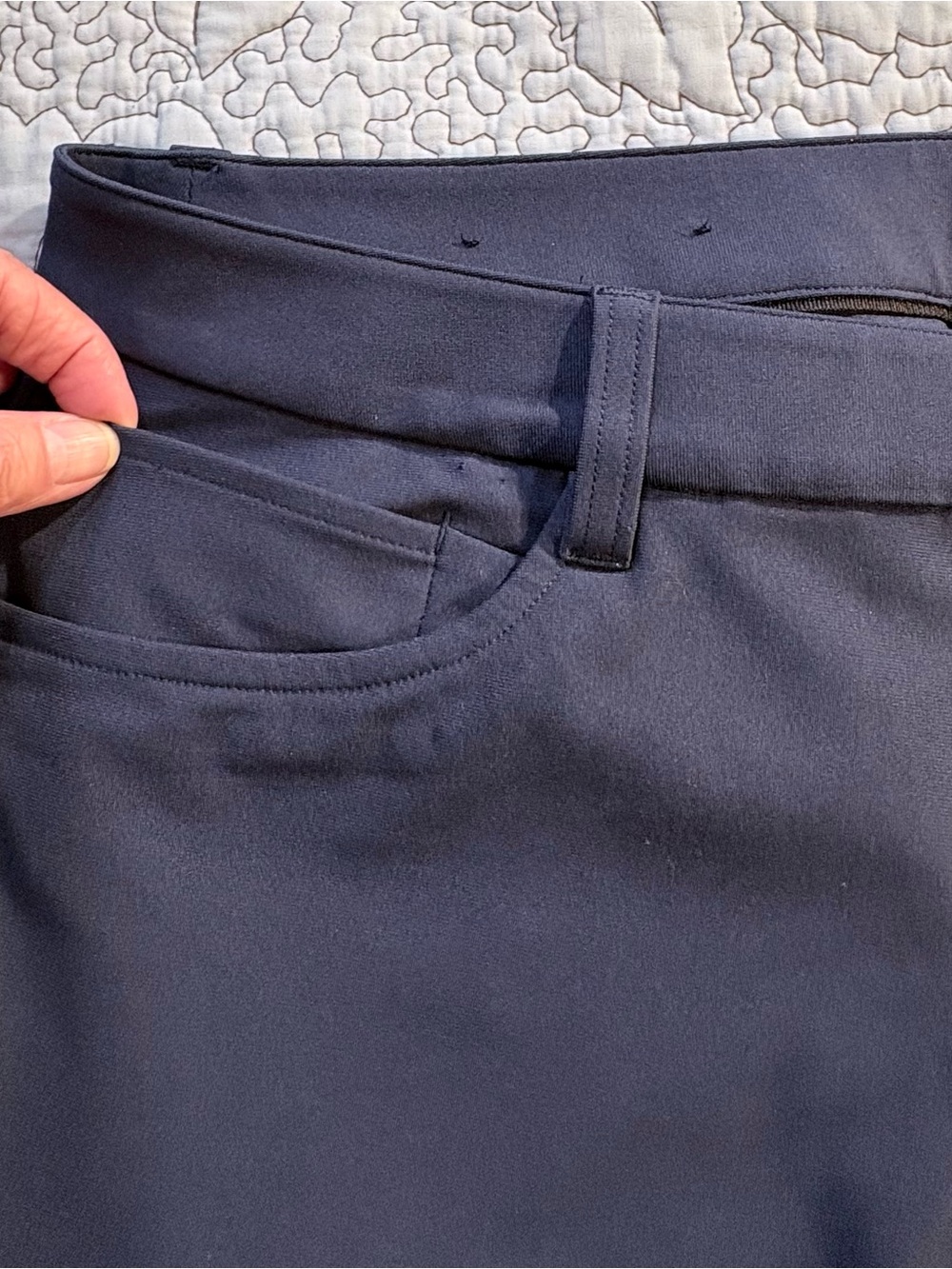 Lululemon ABC Slim Fit Pant Warpstreme True Navy Athletic Casual Mens 32x32🧡 - Picture 6 of 12